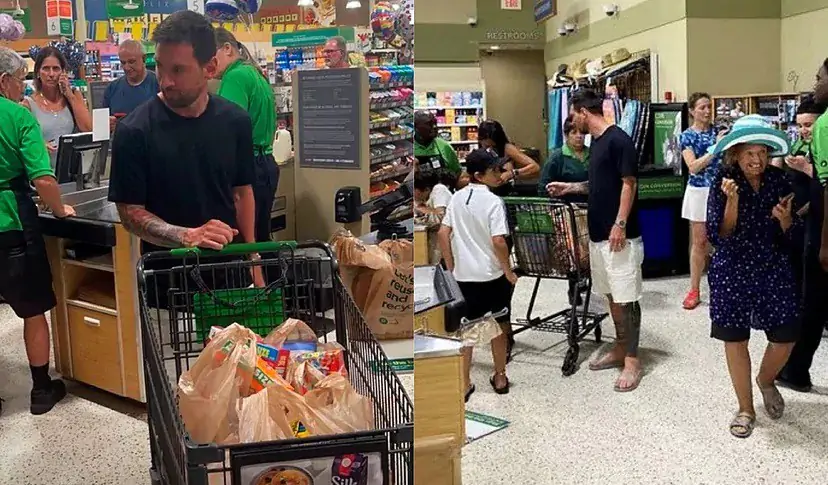 Месси заметили в обычном супермаркете в Майами 