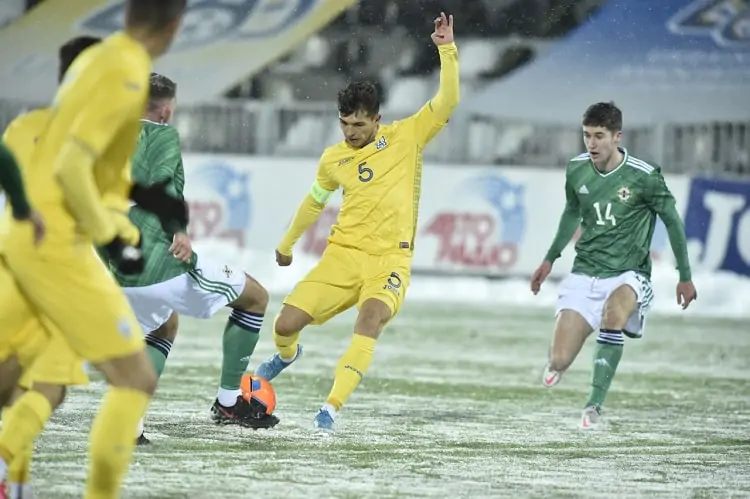 Молодежная сборная Украины благодаря голам во втором тайме разгромила Северную Ирландию