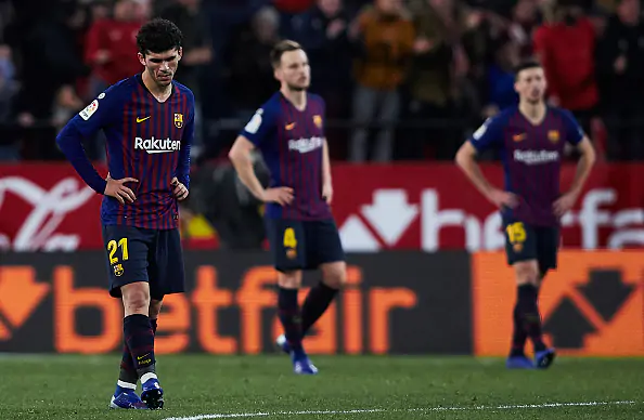 «Барселона» проиграла «Севилье» в первом матче 1/4 финала Кубка Испании
