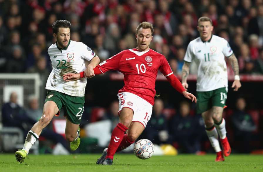 Датчане и ирландцы не определили сильнейшего в первом поединке плей-офф ЧМ