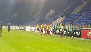 Тренировка «Шахтера» перед матчем против «Сельты». Видео 1   