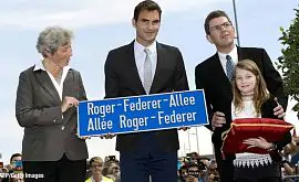 В швейцарском городе назвали проспект в честь Роджера Федерера