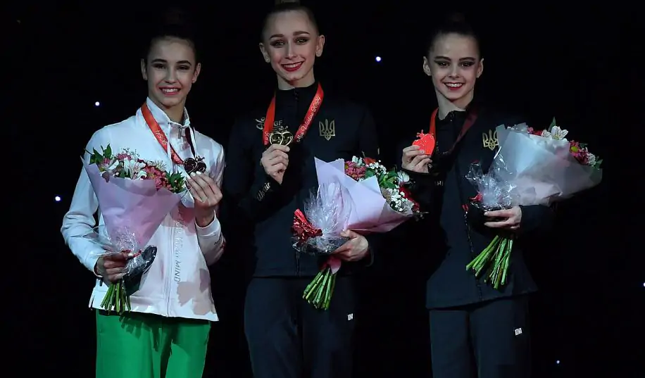 Украинские гимнастки завоевали 8 медалей на этапе Гран-при