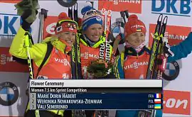 Валя Семеренко выиграла бронзу в спринте!