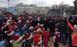 «Забег Святого Николая» в центре Киева! Как это было