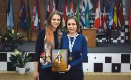 Мария Музычук получила награду за чемпионат мира в России