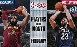 Леброн Джеймс и Энтони Дэвис - лучшие игроки февраля в НБА
