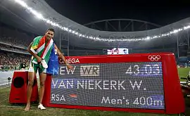 Вайде ван Никерк побил 17-летний мировой рекорд в беге на 400 метров