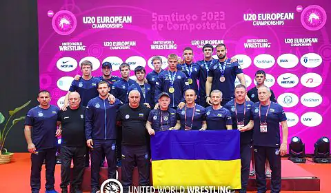 Сборная Украины U-20 по вольной борьбе – в топ-4 общекомандного зачета чемпионата Европы