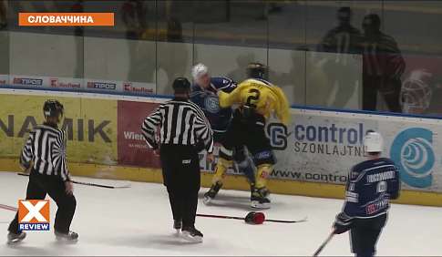 Бійка на хокеї в Словаччині
