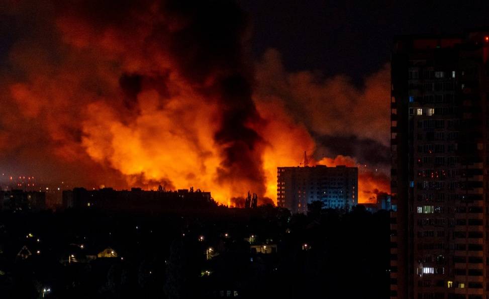 Київ після ракетного обстрілу