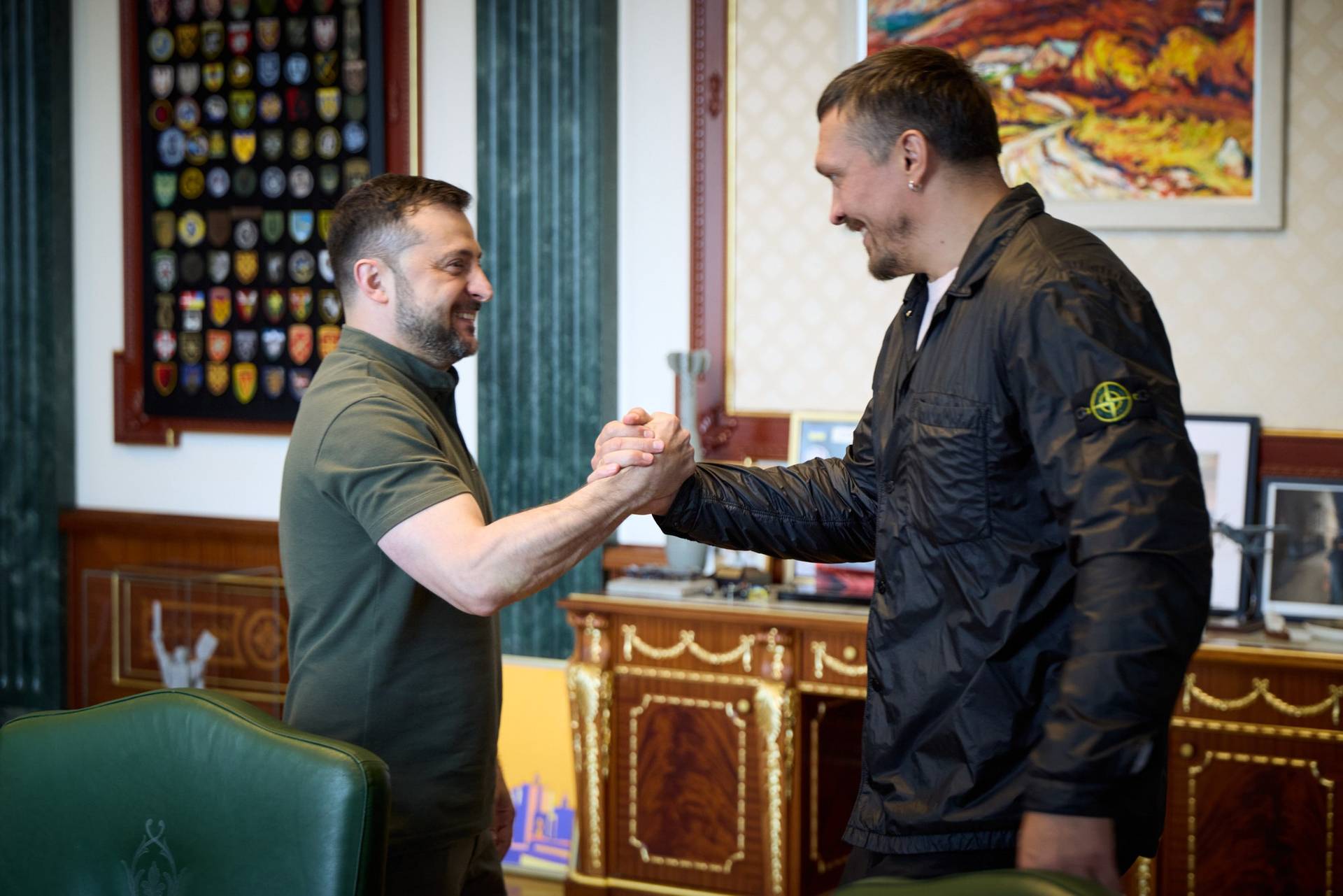 Володимир Зеленський і Олександр Усик