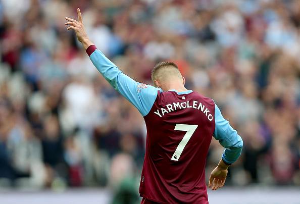 Фанаты «Вест Хэма» признали Ярмоленко лучшим игроком матча против «Манчестер Юнайтед»