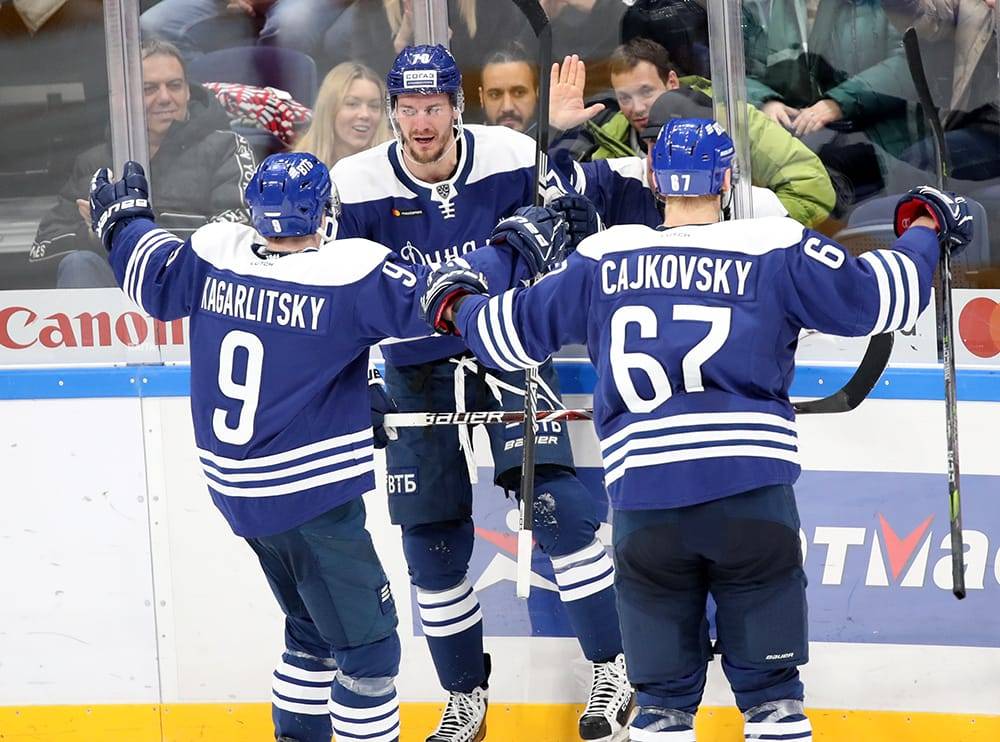 «Динамо» победило «Спартак» в дерби, «Витязь» отыгрался с 0:3 и переиграл «Северсталь»