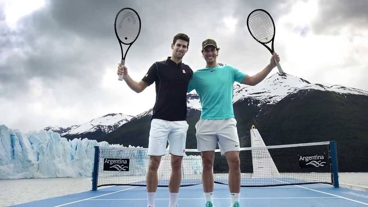 Джокович поборолся с Надалем на айсберге и другие странные корты планеты