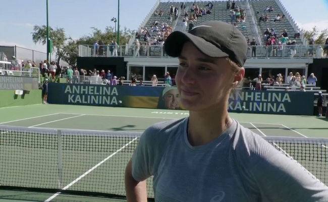 Калініна прокоментувала вихід до півфіналу турніру в США