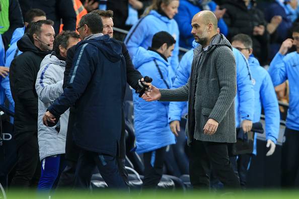 Сарри отказался пожать руку Гвардиоле после унизительного поражения от «Ман Сити»