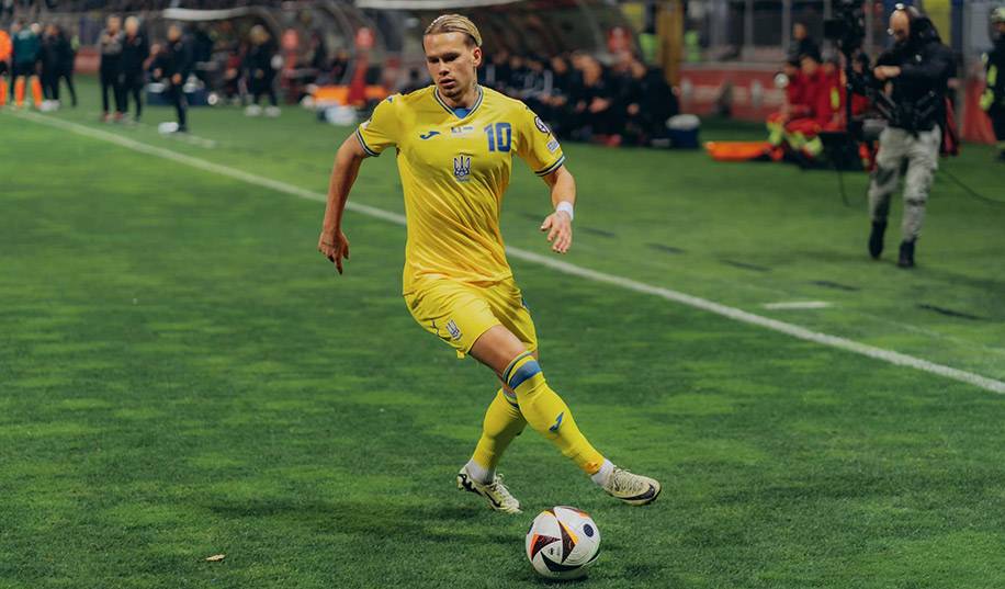 Офіційно. Замість Мудрика з Албанією за збірну України дебютує гравець Динамо