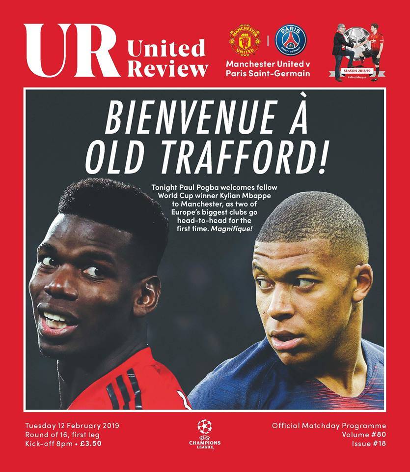 МЮ поместил на программку к матчу с ПСЖ Погба и Мбаппе