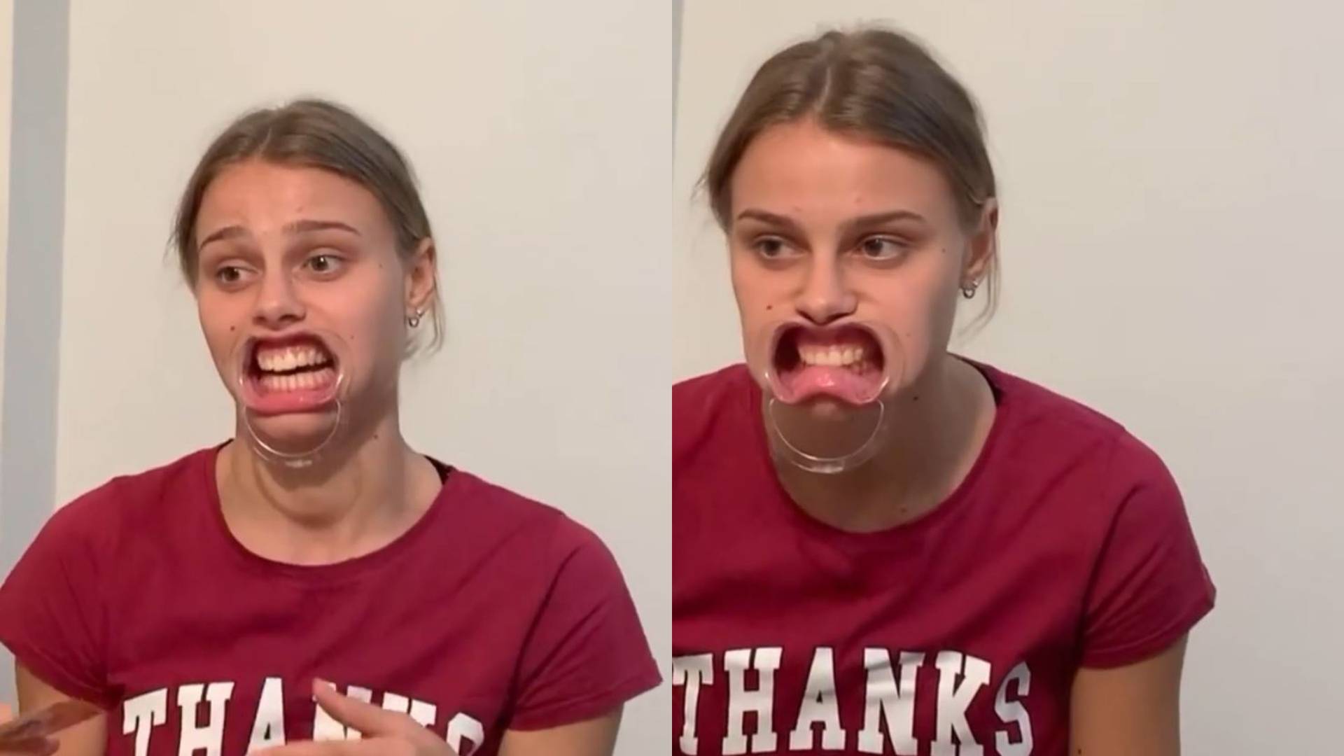 Что непонятного-то? Смешная Левченко со странной штукой во рту очень мило нервничает