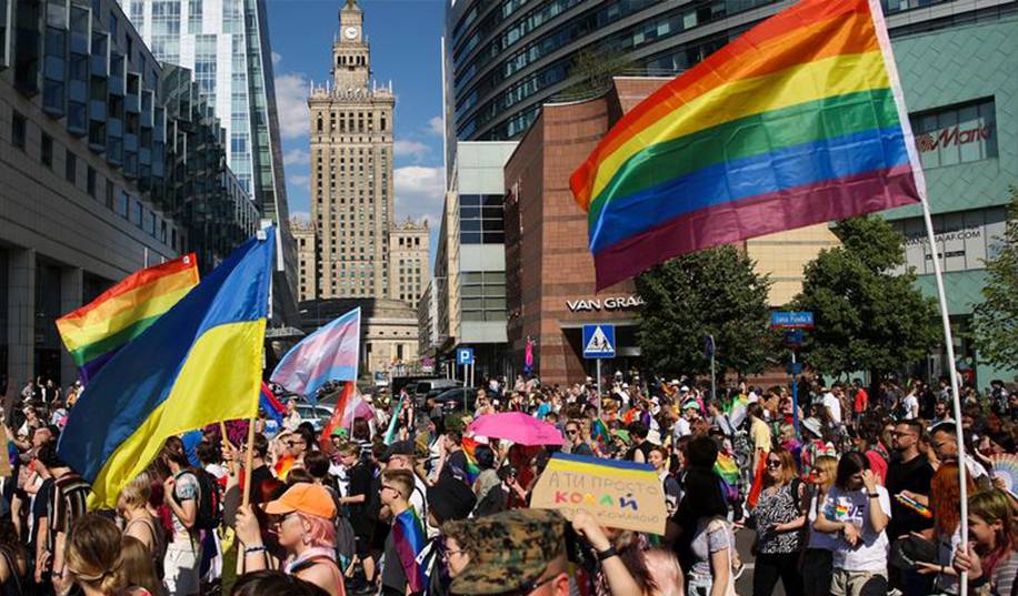 На вході на матч ЧС у вболівальників хотіли забрати прапор України, сплутавши його із символікою ЛГБТ