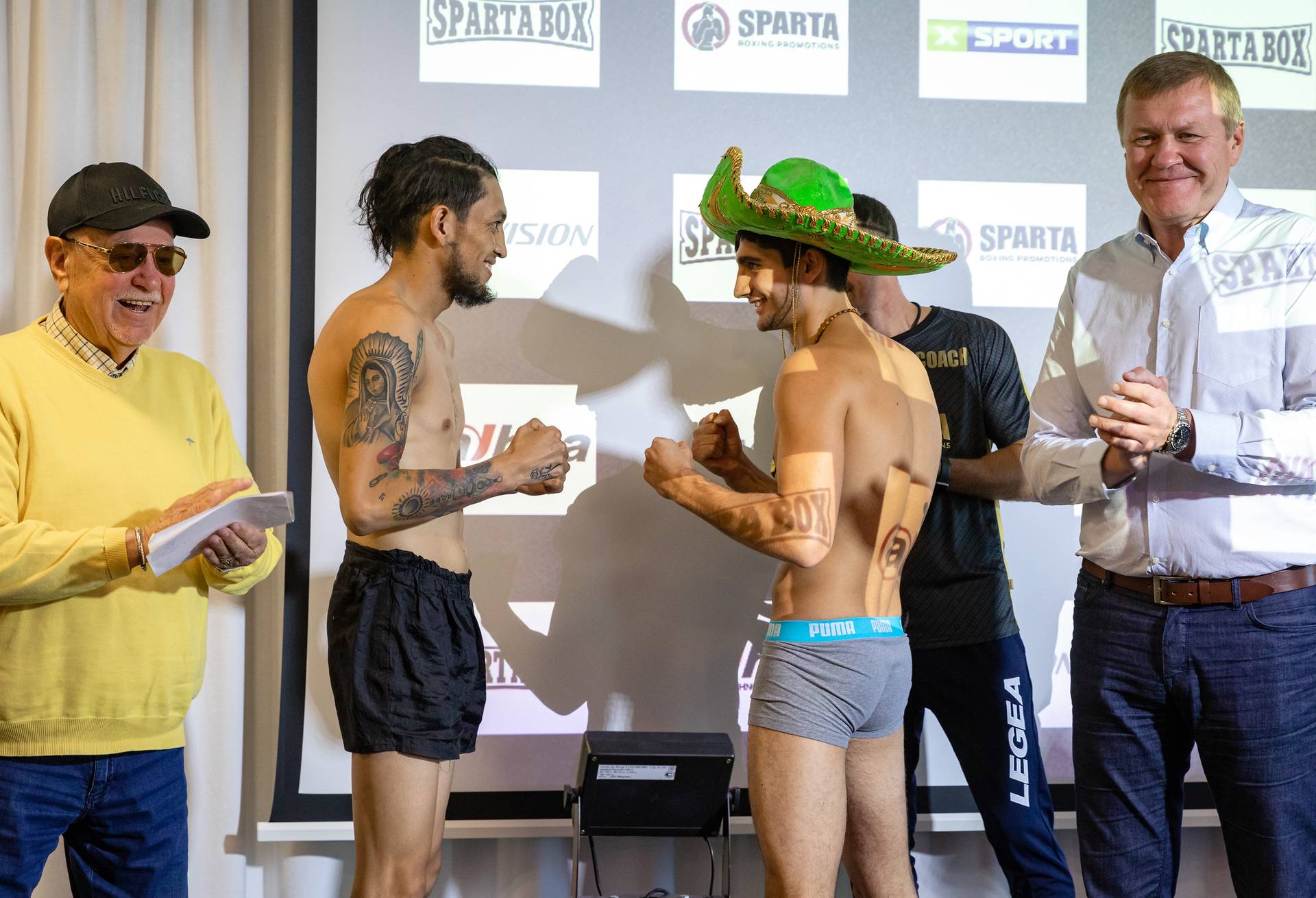 Украино-мексиканская битва. Фото со взвешивания накануне вечера бокса Sparta Boxing Promotions