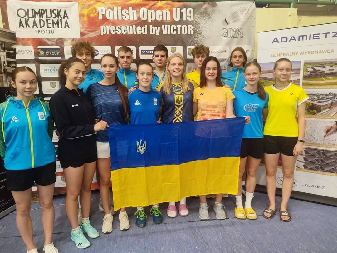 Українські бадмінтоністи вибороли чотири медалі на турнірі в Польщі