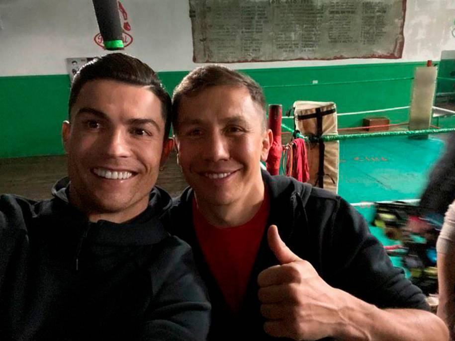 Головкин провел тренировку для Криштиану Роналду