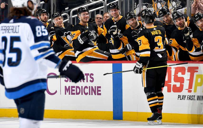 «Питтсбург» всухую обыграл «Виннипег», «Нэшвилл» в овертайме уступил «Детройту»