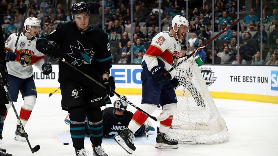 «Сан-Хосе» прервал серию из шести побед поражением от «Флориды», «Виннипег» перебросал «Бостон»