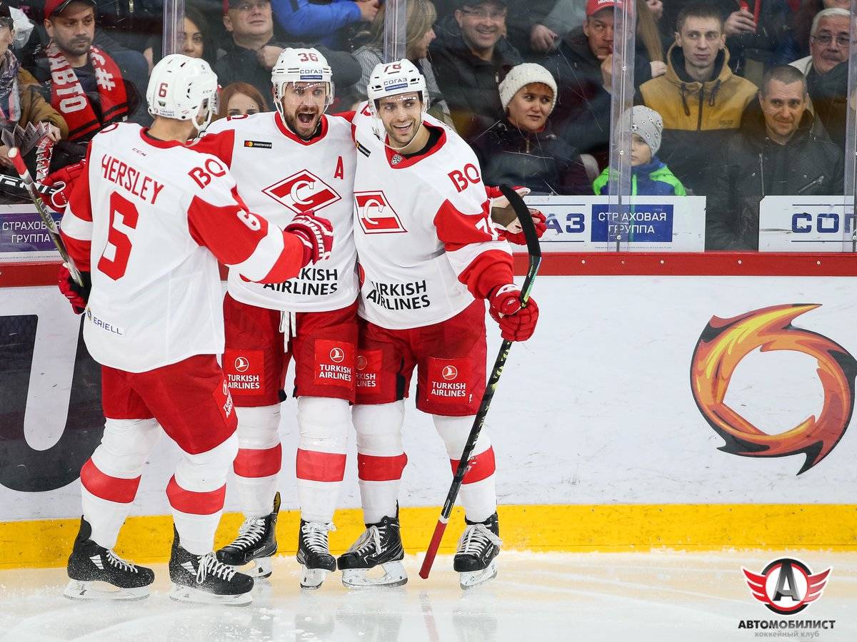 «Спартак» за 40 секунд выиграл у «Автомобилиста», нанеся тому первое поражение в сезоне