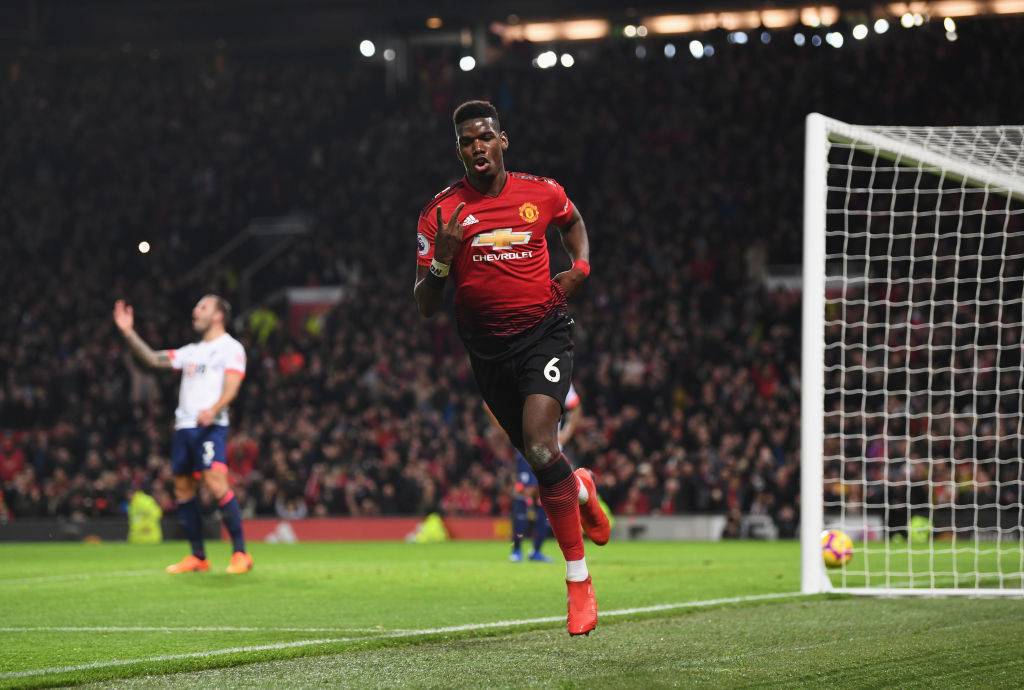 Дубль Погба помог «Манчестер Юнайтед» обыграть «Борнмут»