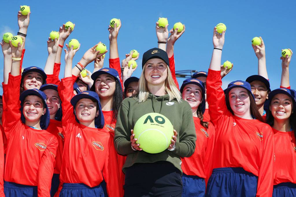 Свитолина встретилась с болбоями перед стартом Australian Open
