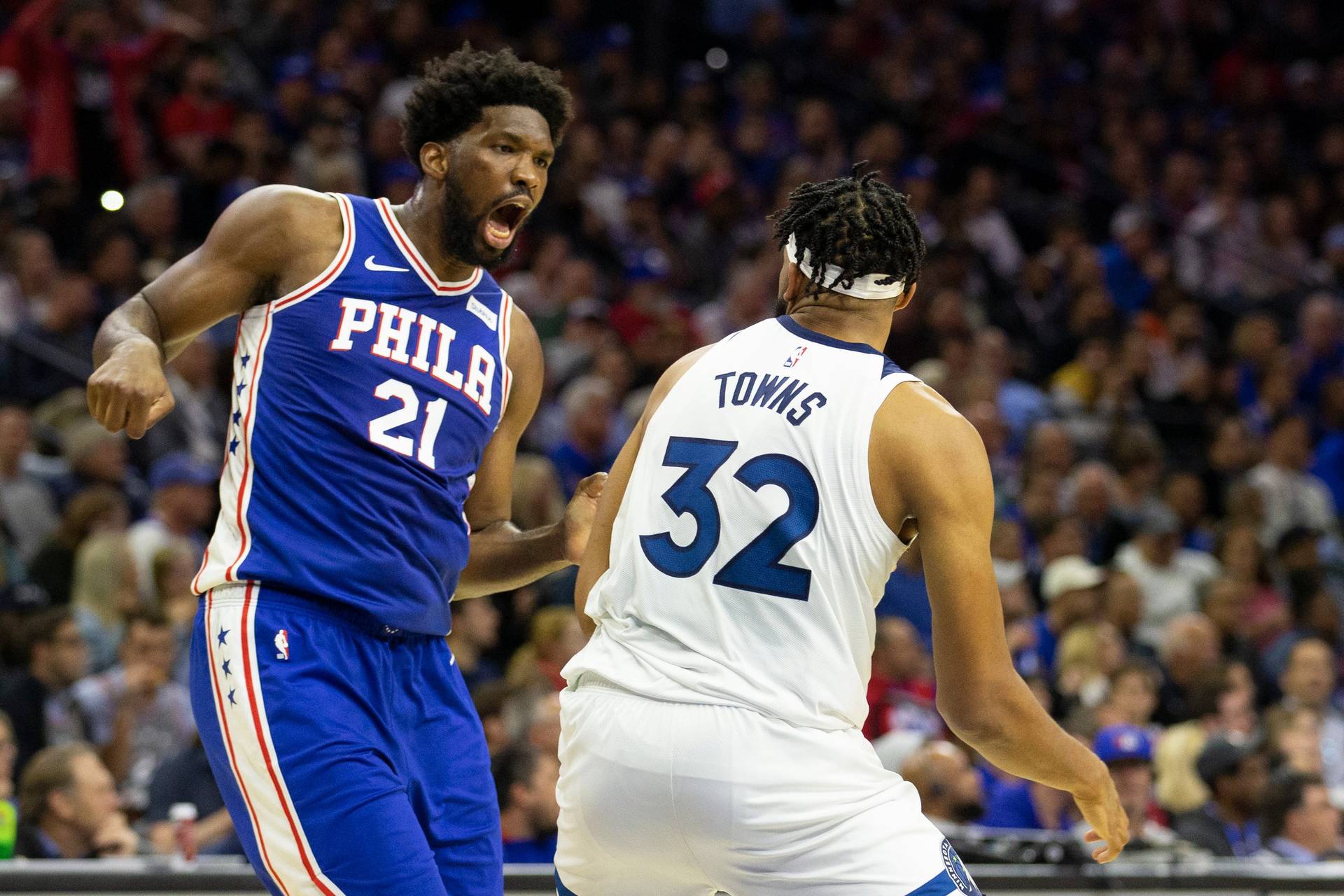 Эмбиид и Таунс получили наказание за драку