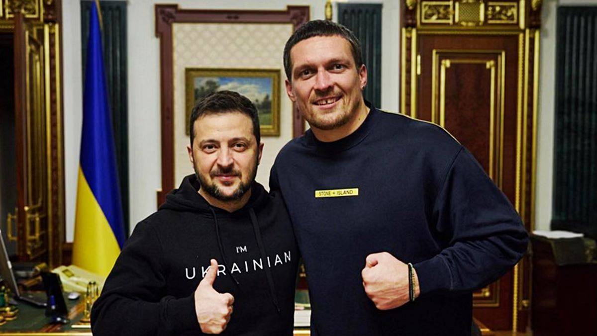 Зеленський натякнув Усику, що не треба сильно бити британця Ф'юрі