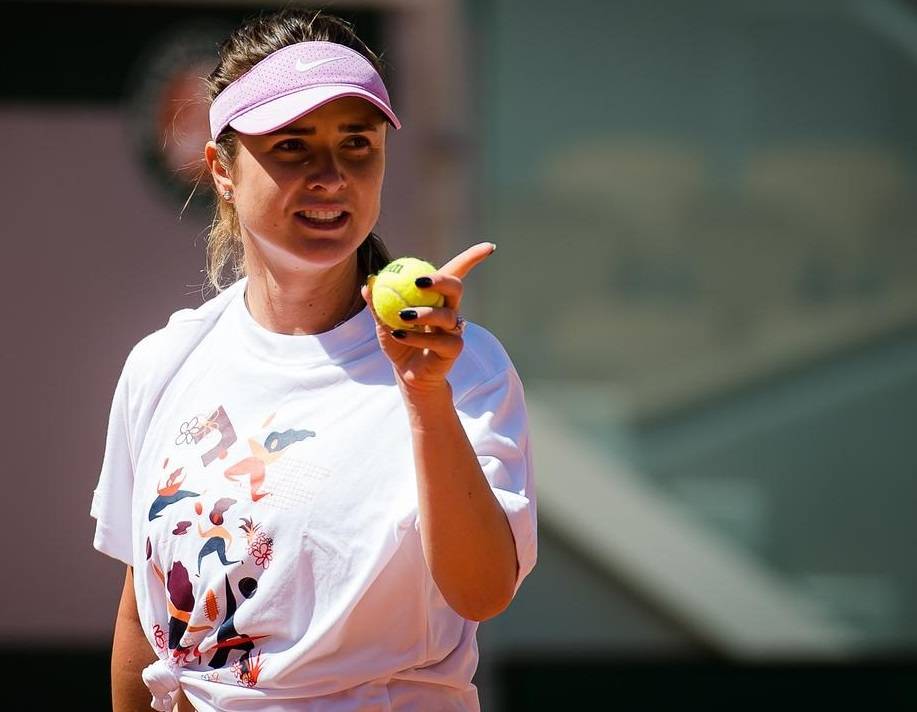 Світоліна з Кербер провели спільну тренування на Roland Garros