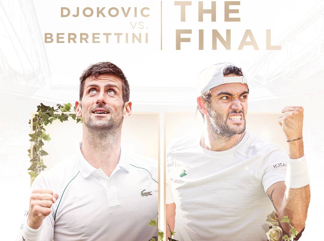 Самотній Новак готується творити історію. У фіналі Wimbledon все будуть вболівати за Берретини, але шансів на титул у Джоковича більше