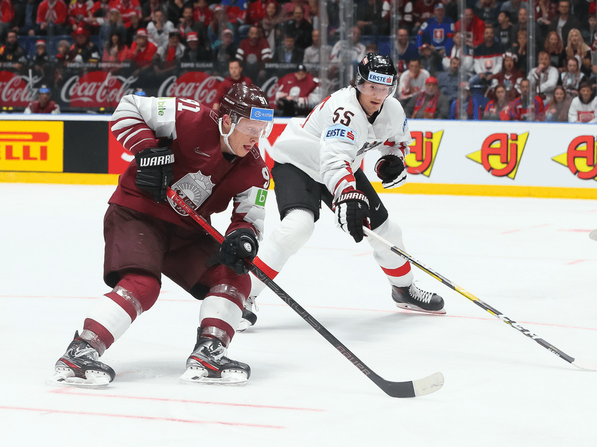 Латвия стартовала с победы над Австрией на чемпионате мира-2019