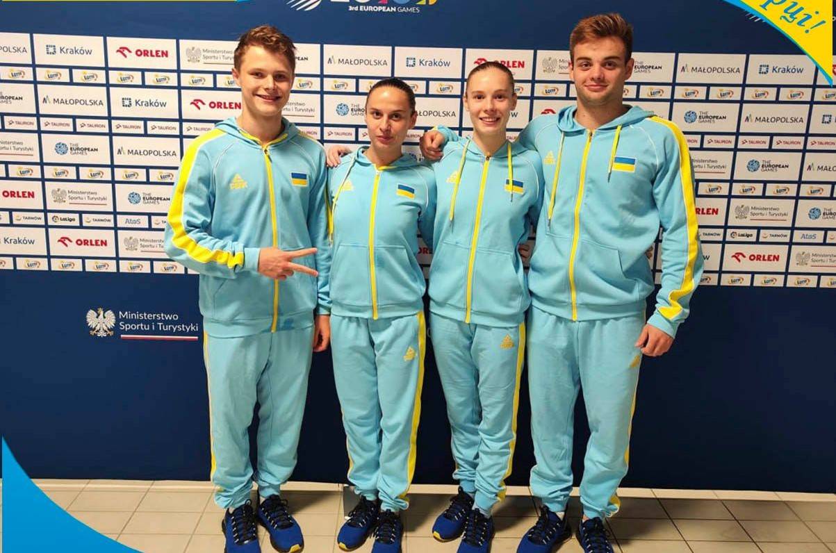 Украинские прыгуны в воду выиграли золото Европейских игр