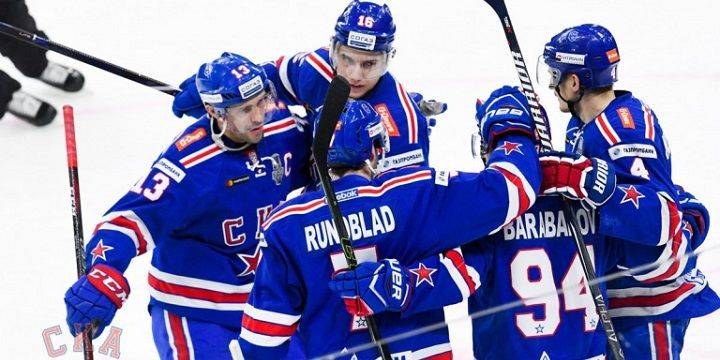 СКА забросил 6 шайб в ворота «Локомотива» и упрочил преимущество в серии 