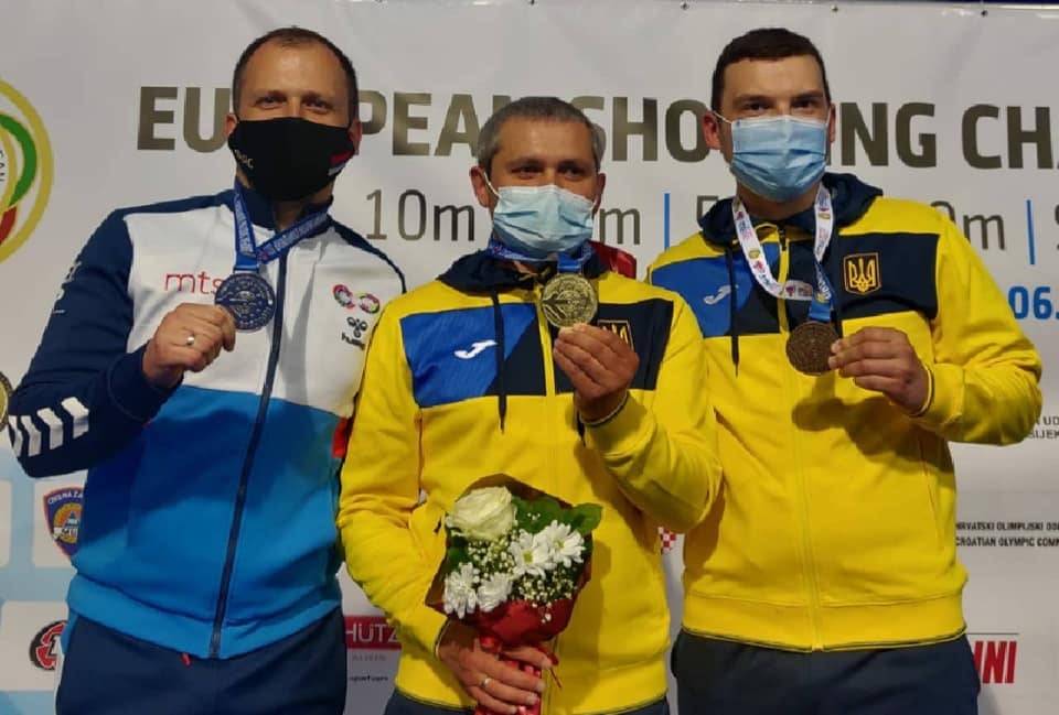 Украинцы завоевали золото и бронзу чемпионата Европы в стрельбе на 50 метров