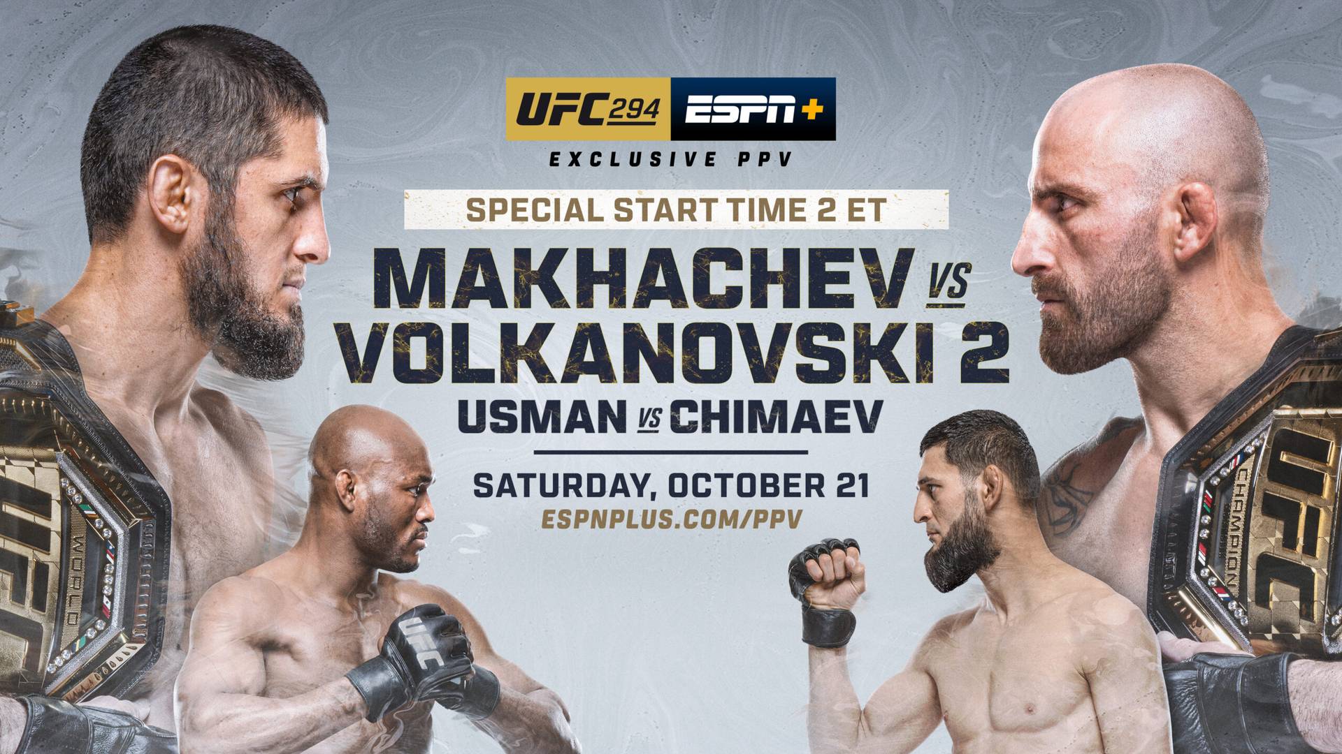 Уайт верит, что турнир UFC 294 превзойдет за PPV бой Нганну – Фьюри