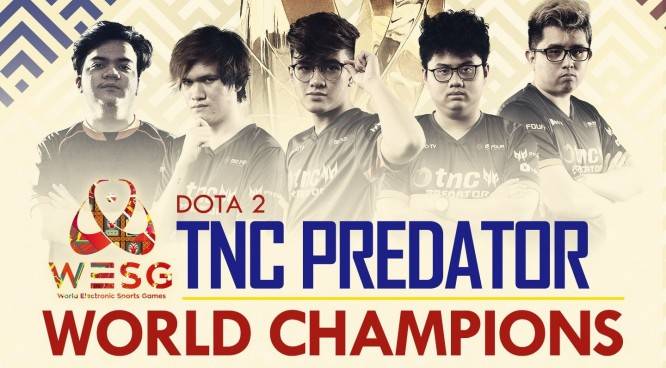 Dota 2. TNC Predator оказались лучшими на WESG 2018