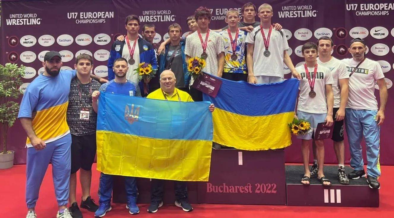 Збірна України U-17 з вільної боротьби увійшла в топ-4 загальнокомандного заліку чемпіонату Європи-2022 