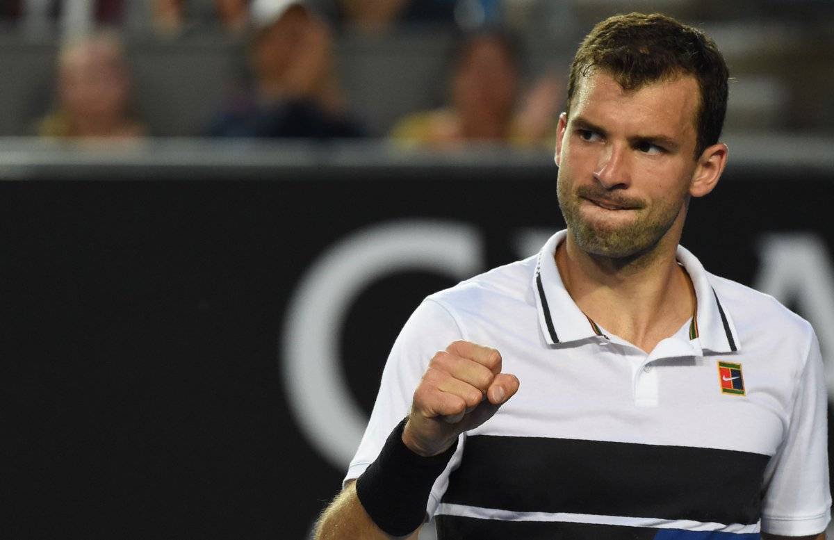 Димитров в напряженном матче прошел Куэваса на Australian Open
