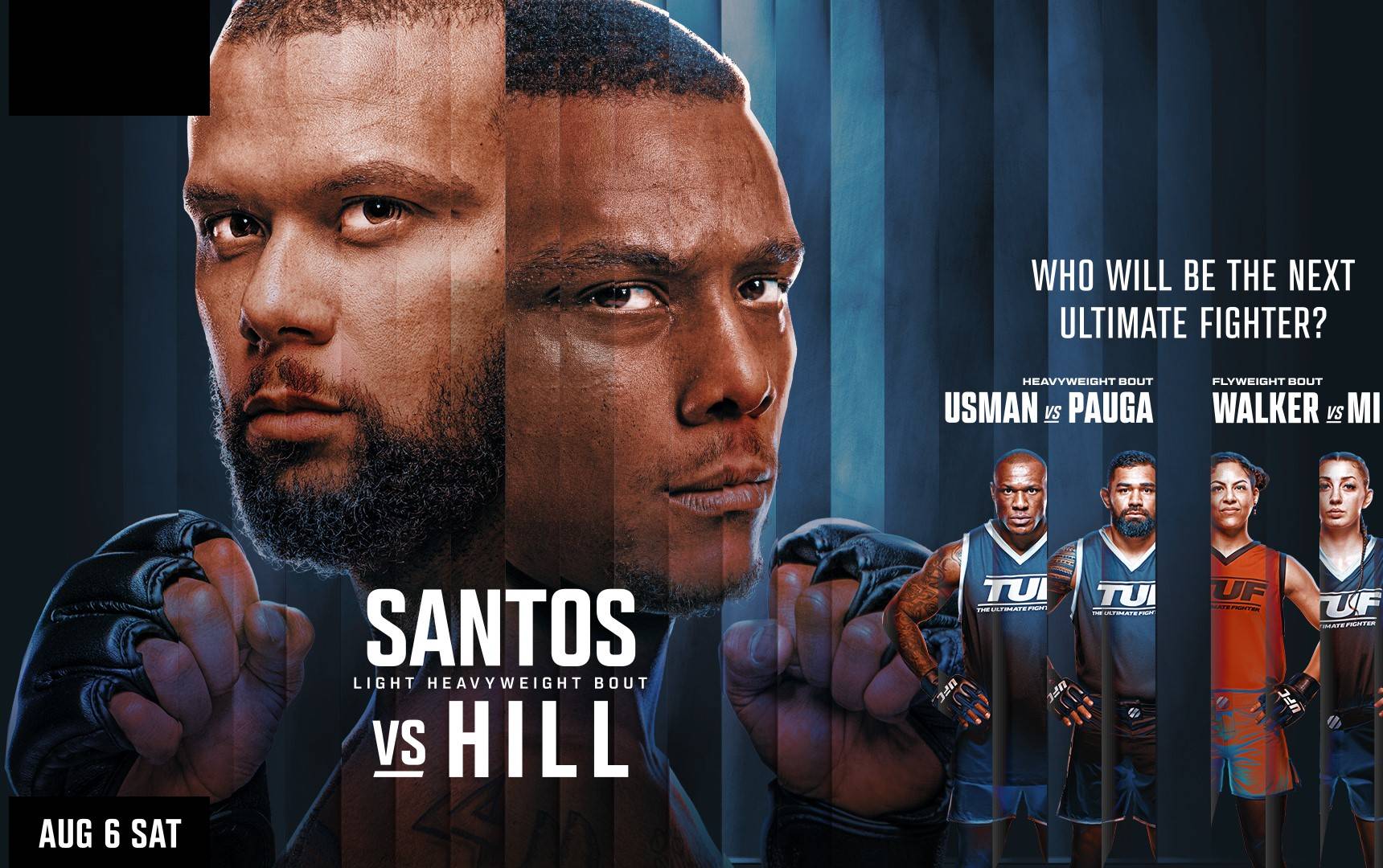 Файт-кард UFC on ESPN 40: Сантос – Хілл, Люке – Ніл