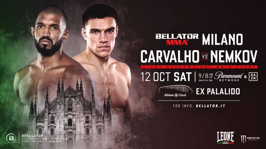 Результаты турниров Bellator 230 и Bellator Milan: Победы Немкова и Манхуфа