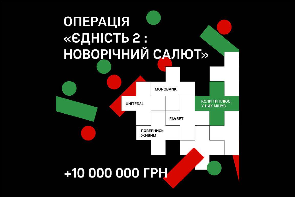 Favbet присоединился к Операции «Єдність-2. Новорічний салют» и внес 10 млн грн на закупку FPV-дронов