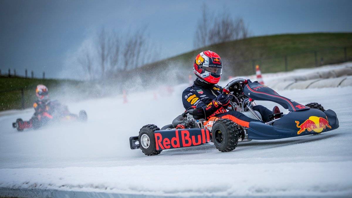 Ферстаппен и Гасли погонялись на картах на льду