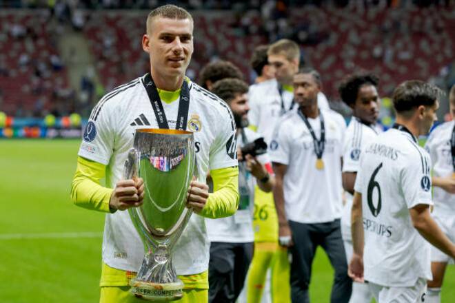 Лунін оцінив перемогу Реала в Суперкубку УЄФА